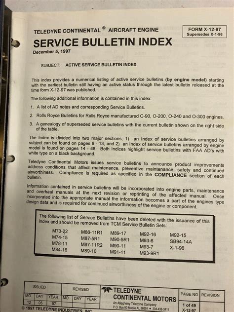 service bulletins continental compression test|continental service bulletin m47 16.